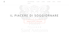 Desktop Screenshot of hotelsantantonin.com